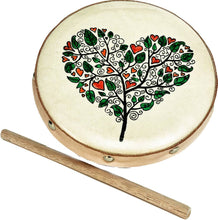 Load image into Gallery viewer, NEW! Tree of Hearts Frame Drum Jr. Instrument
