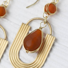 Load image into Gallery viewer, Adi Retro U-Shaped Drop Earrings
