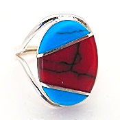 Load image into Gallery viewer, Southwest Native American Semiprecious Stone Tribute Rings
