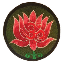 Load image into Gallery viewer, Embriodery Patches (Pack Of Five)- Om Lotus: PACK OF FIVE

