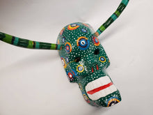 Load image into Gallery viewer, Skull Mask w/ Horns (Day of the Dead): Red

