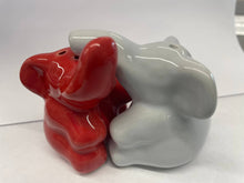 Load image into Gallery viewer, Hugging Elephants Salt &amp; Pepper Shakers
