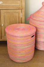 Load image into Gallery viewer, Sunrise Stripes Flat Lid Storage Basket

