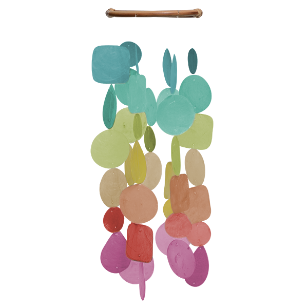 Capiz Chime Small | Fiesta: Small Round