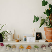 Load image into Gallery viewer, Mushroom Harvest Handmade Felt Garland
