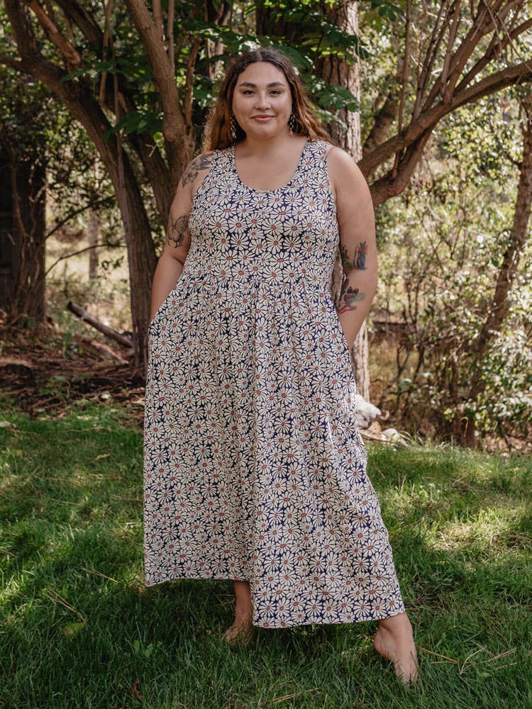 Cheri Plus Size Maxi Dress Matisse Navy: 1X