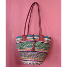 Load image into Gallery viewer, Handwoven Shoulder Bag Multicolor Patter
