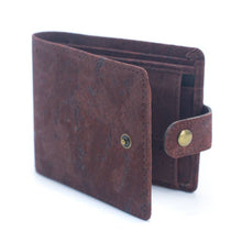 Load image into Gallery viewer, Sleek Bifold Cork Wallet with Snap Button BAG-2270-WALLET: C
