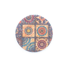 Load image into Gallery viewer, Pattern cork mirror round mirror  (8units）L-904-8: 8 units-E

