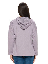 Load image into Gallery viewer, Hoodie Boho Mushrooms Print: S/M / Gray / 60% Cotton 40% Polyester
