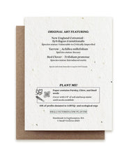 Load image into Gallery viewer, Rabbit Gathering Herbs Plantable Herb Seed Card: Glassine Sleeves
