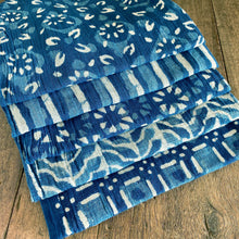 Load image into Gallery viewer, Handwoven Scarf Indigo Cotton, India
