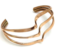 Load image into Gallery viewer, Copper Wave Adjustable Bracelet
