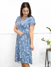 Load image into Gallery viewer, Coastal Organic Wrap Dress: L
