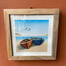 Load image into Gallery viewer, Bimala 6x6 Wood Quilling Card Frame - Handmade Fair Trade
