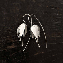 Load image into Gallery viewer, ESV13 - Boungainvillea earrings: Two tone bougainvillea

