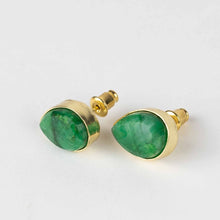 Load image into Gallery viewer, Ansoo Stud Earrings - Green
