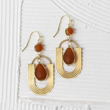 Load image into Gallery viewer, Adi Retro U-Shaped Drop Earrings
