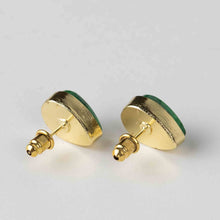 Load image into Gallery viewer, Ansoo Stud Earrings - Green
