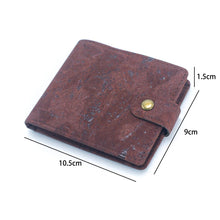 Load image into Gallery viewer, Sleek Bifold Cork Wallet with Snap Button BAG-2270-WALLET: C
