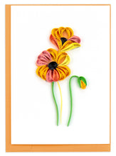 Load image into Gallery viewer, Orange Poppies Gift Enclosure Mini Card
