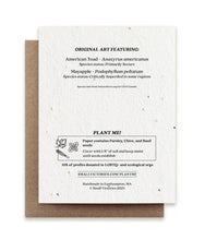 Load image into Gallery viewer, Two Toads Together Plantable Herb Seed Card: Glassine Sleeves
