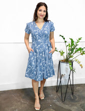 Load image into Gallery viewer, Coastal Organic Wrap Dress: M
