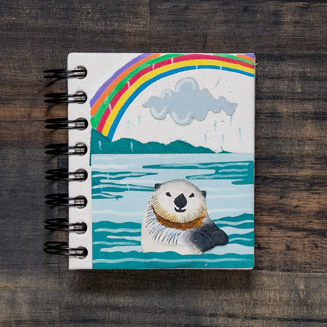 Small Notebook Sea Otter Natural White (w): Default Title