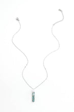 Load image into Gallery viewer, Brayden Turquoise Necklace in Silver
