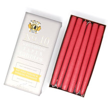 Load image into Gallery viewer, 10&quot; Taper Candles - Choose from 39 colors!: Sweetheart Red
