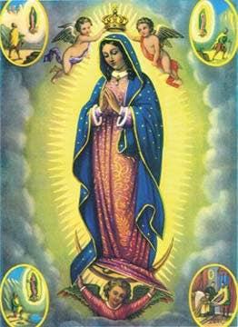 Virgin of  Guadalupe w/Images Magnet, US