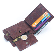 Load image into Gallery viewer, Sleek Bifold Cork Wallet with Snap Button BAG-2270-WALLET: C
