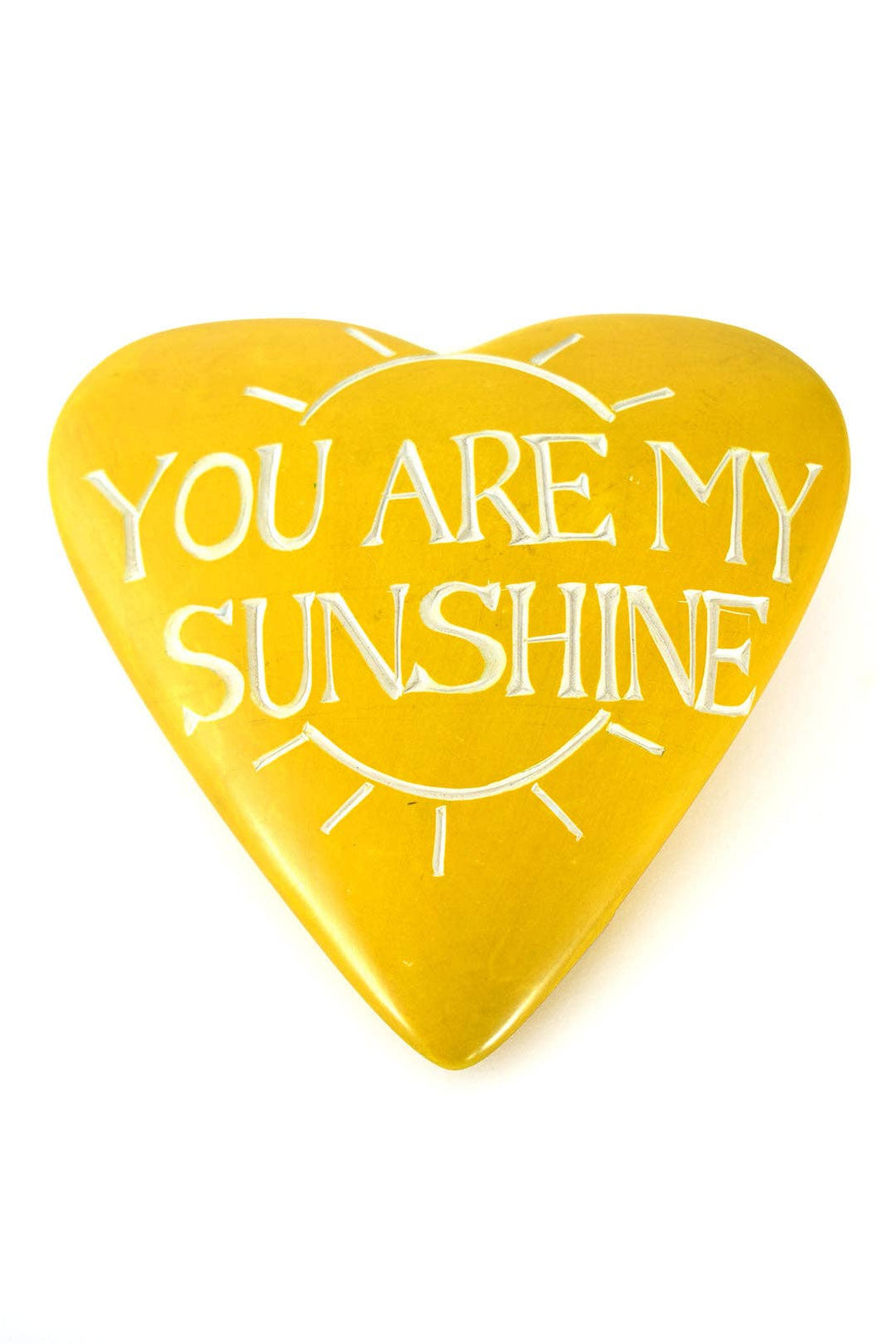Kisii Stone Celebration Heart:  You Are My Sunshine