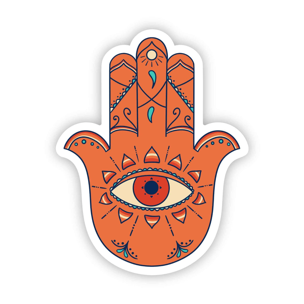 Protection Evil Eye With Hamsa Sticker