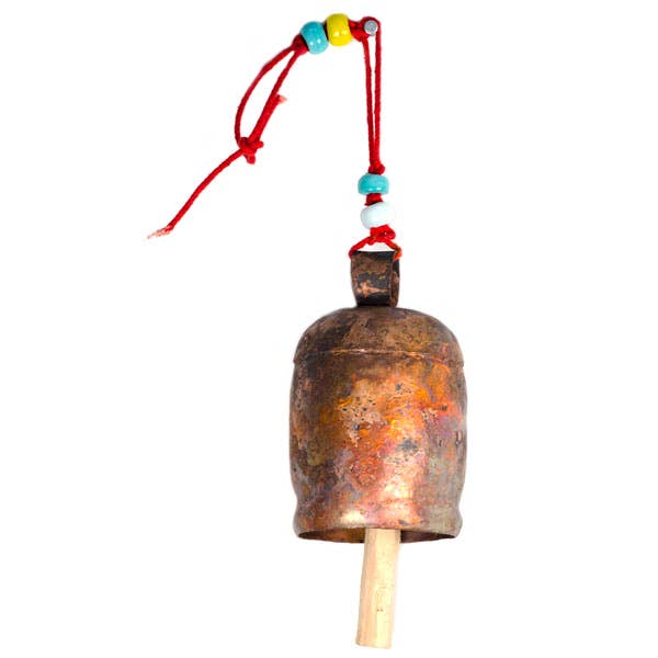 Rustic Noah Cow Bell Wind Chime - Hand Tuned