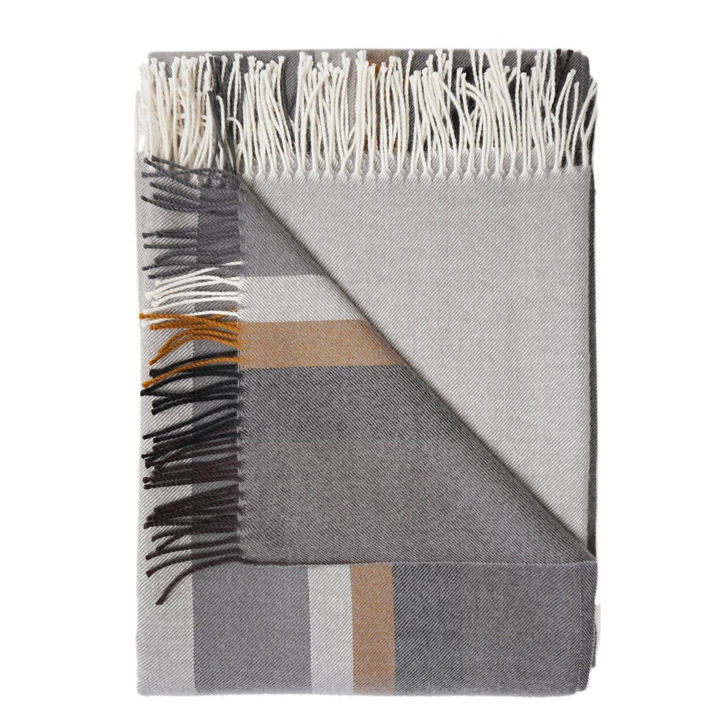 NEW! 100% Baby Alpaca Throw - Dove Tail