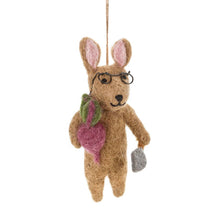 Load image into Gallery viewer, Handmade Felt Ralph the Rabbit Hanging Decoration
