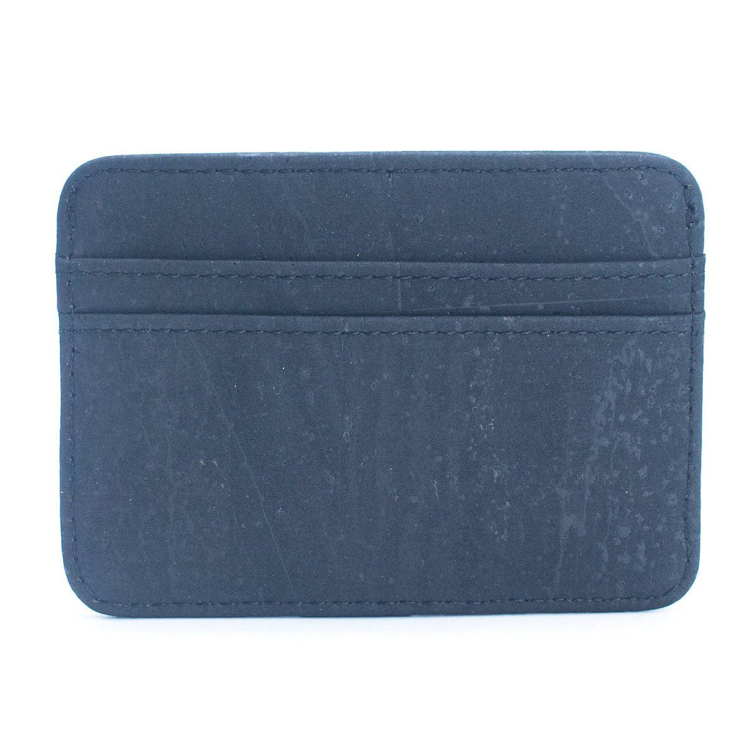 Men's RFID-Blocking Cork Card Wallets BAG-2253: Black