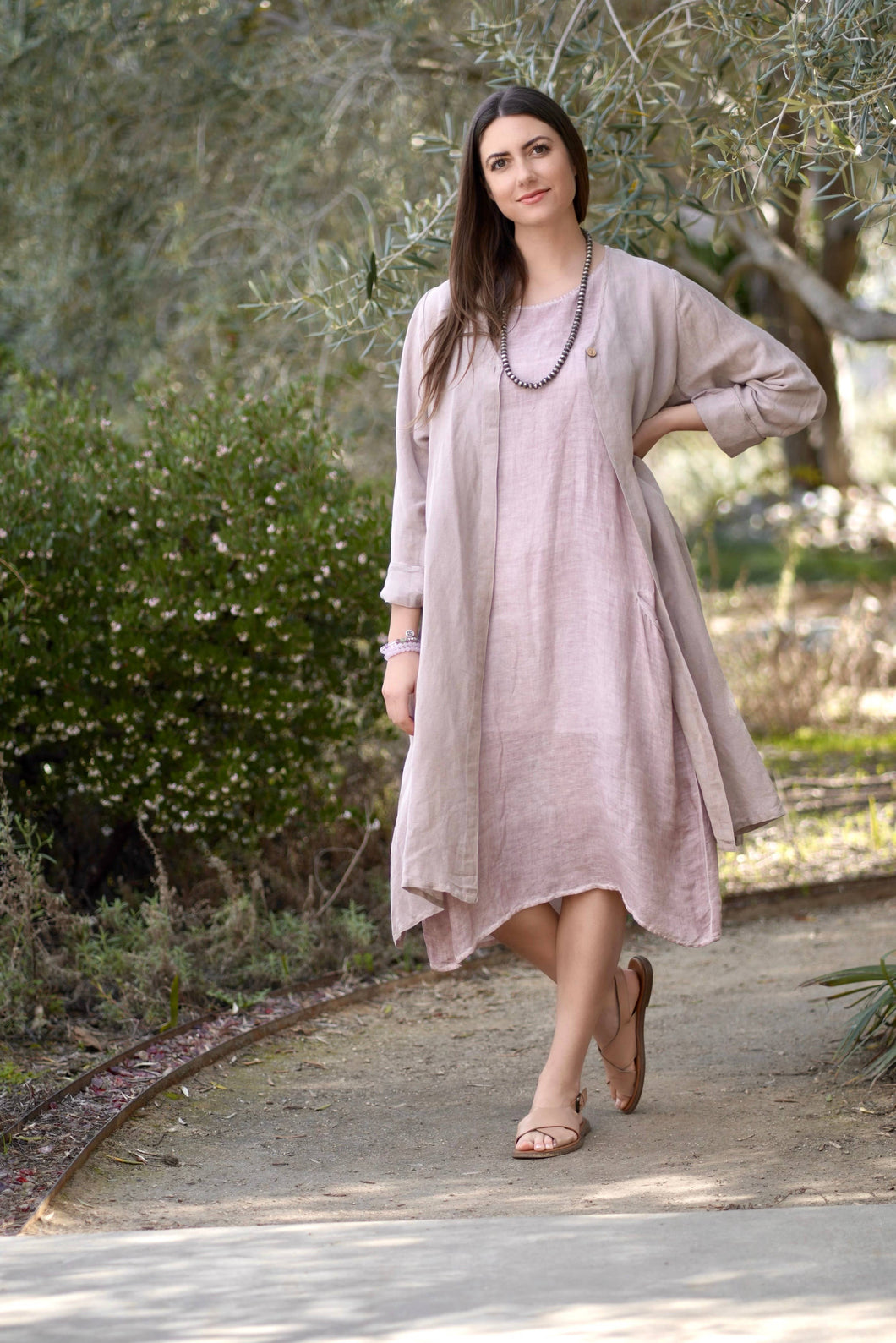 Eisley Duster Coat (Multiple Colors Inside): DUSTY PINK