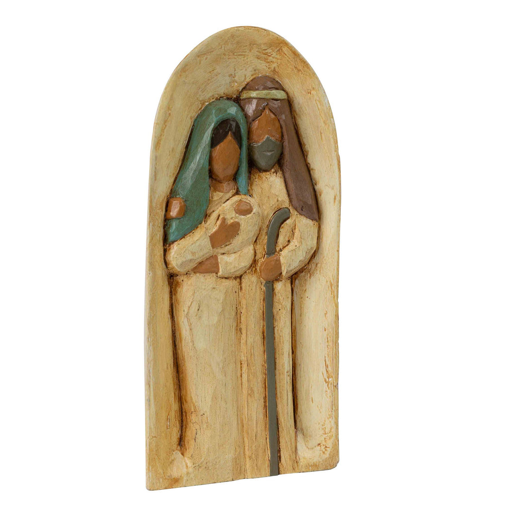 Holy Family Wood Carving *