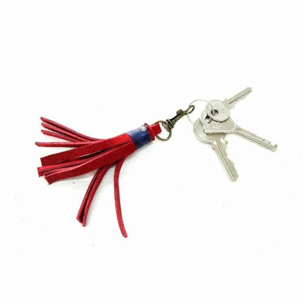 Leather Tassel Zipper Keychain | Limited Edition - Thailand