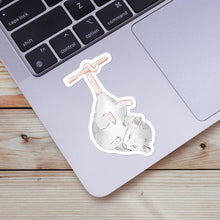 Load image into Gallery viewer, Cute Sleeping Opossum Sticker
