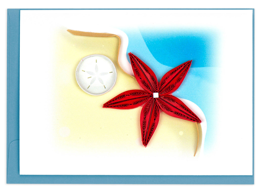 Starfish Gift Enclosure Mini Card