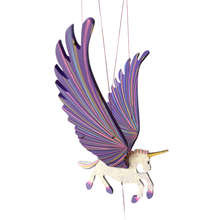 Load image into Gallery viewer, Purple Unicorn Flying Mobile
