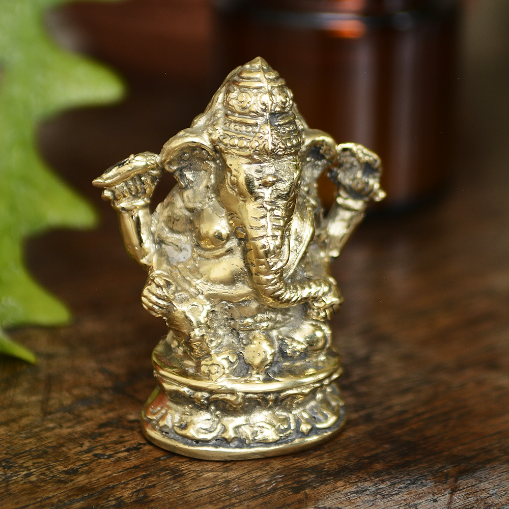 Golden Bronze Ganesh