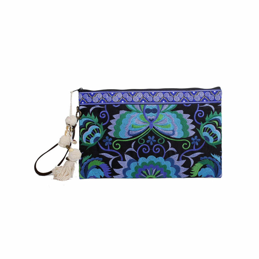 Botanica Wristlet with PomPoms | Limited Edition - Thailand