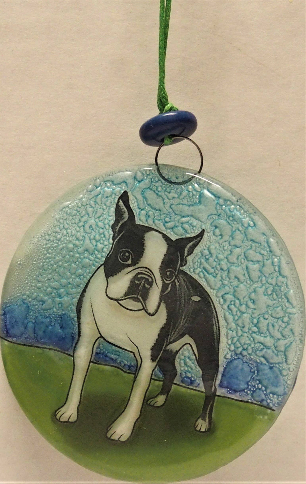 Boston Terrier Dog Ornament / suncatcher