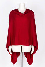 Load image into Gallery viewer, Cashmere Poncho Cherry
