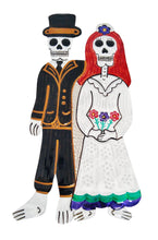 Load image into Gallery viewer, Tin Day of the Dead Bride and Groom
