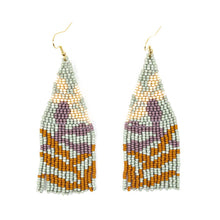 Load image into Gallery viewer, Handmade Botanica Fringe Earrings: Honey Dew
